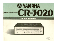 Yamaha CR-3020 - Owners Manual 